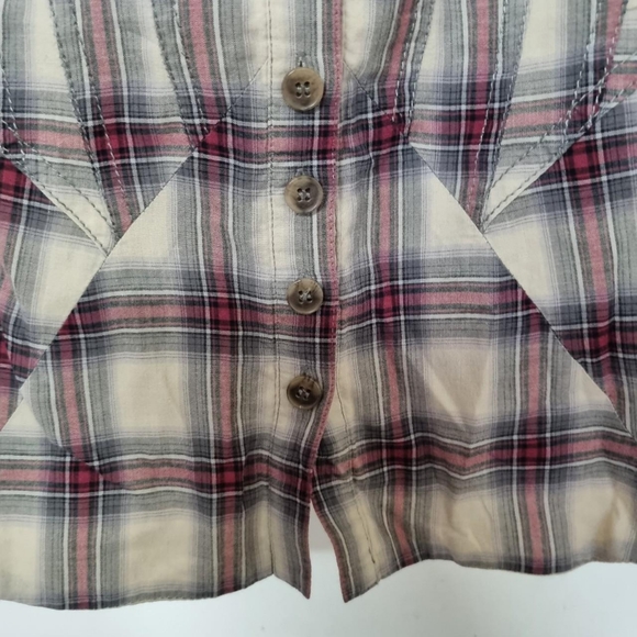 Allsaints deadwood altair topUk 8Leather strapsChecked - Picture 4 of 6